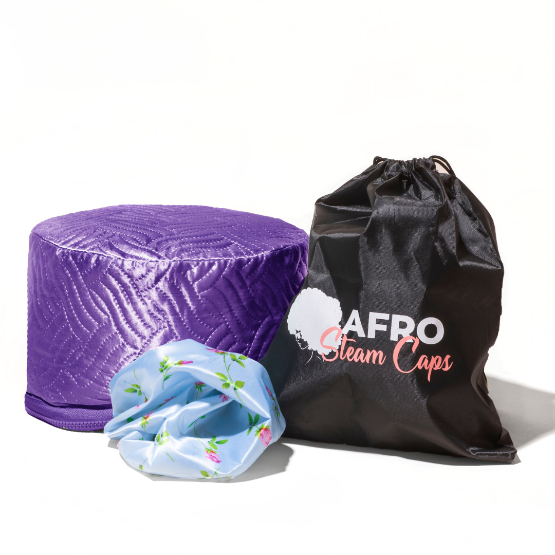 Afro Steam Cap (Violet) | Revive Your Hair With Steam